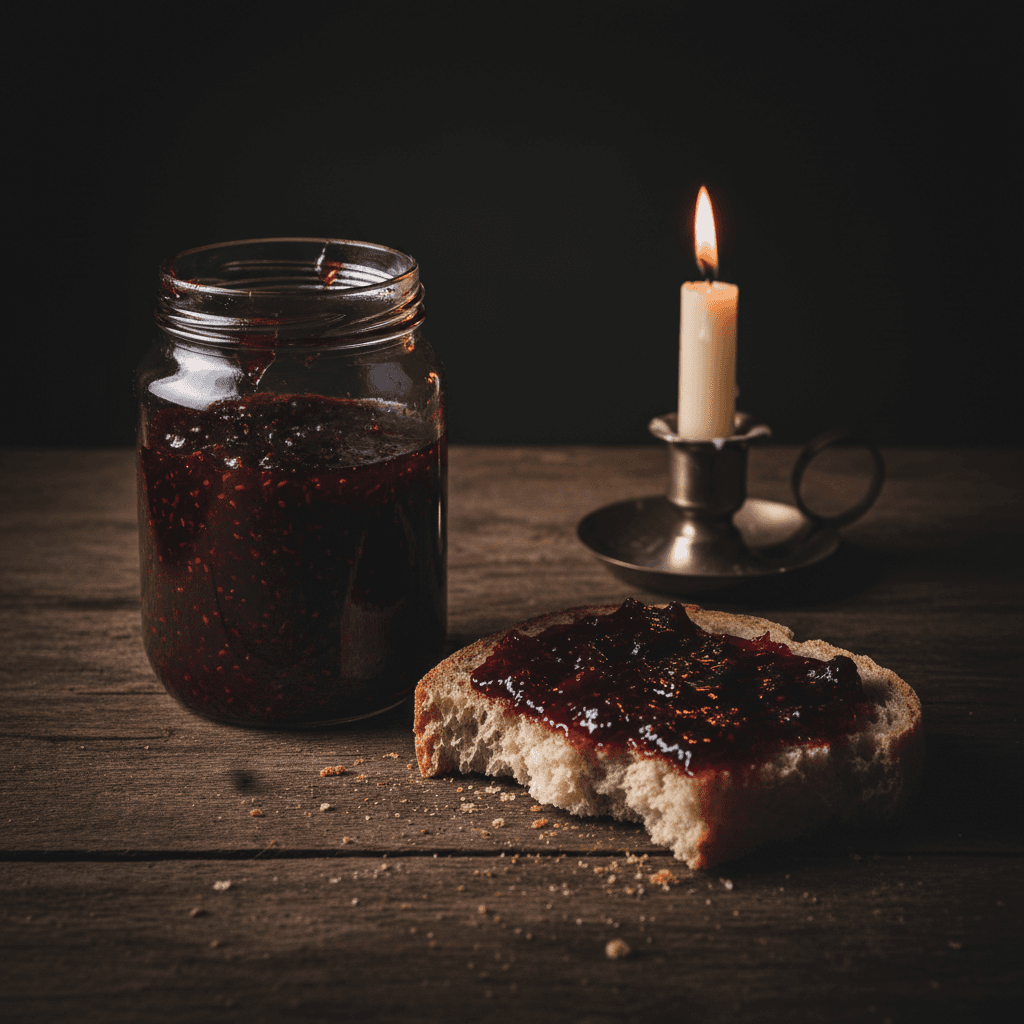 Tranche de pain frais garnie de confiture solidaire présentée en dégustation
