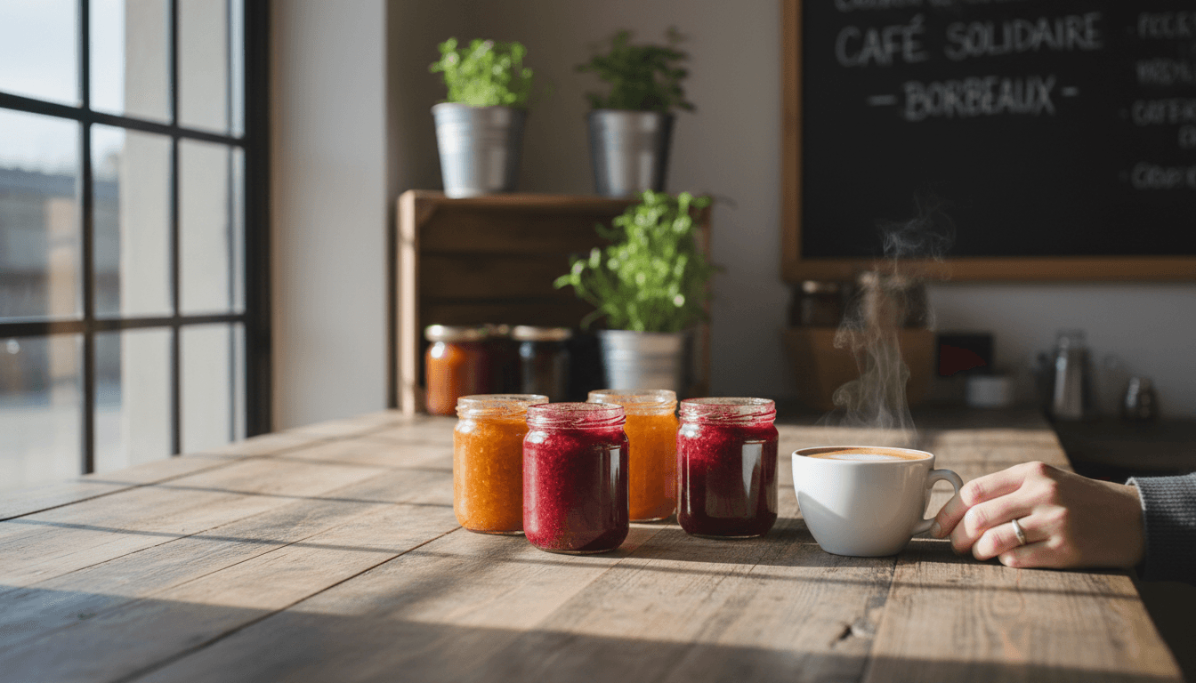 Organic food waste transformation into quality products in bright modern kitchen with fresh ingredients