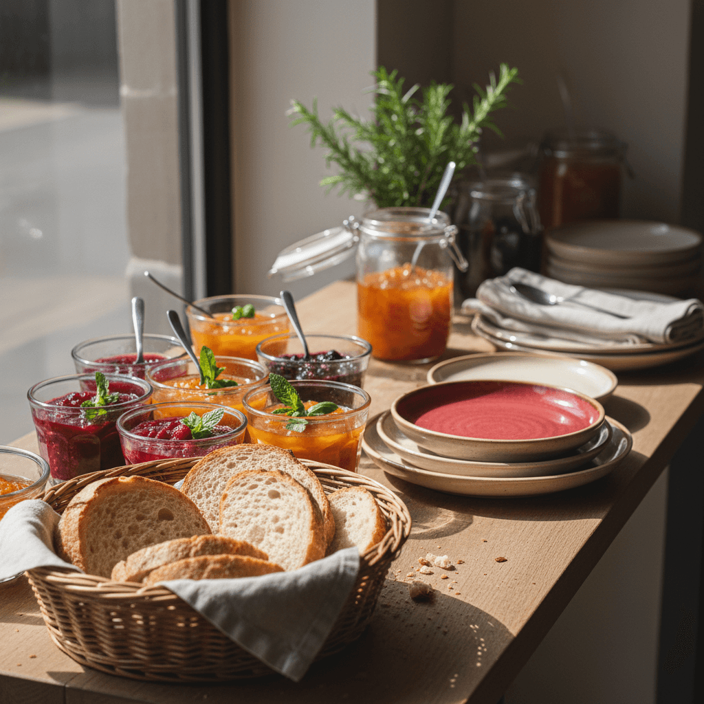 Buffet professionnel composé à partir de produits sauvés du gaspillage