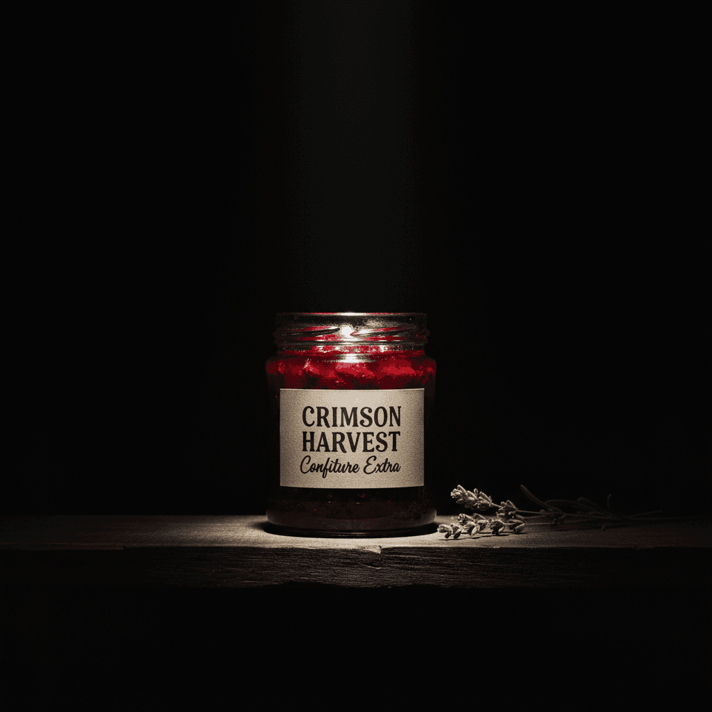 Confiture solidaire en pot, mise en valeur comme un produit de qualité