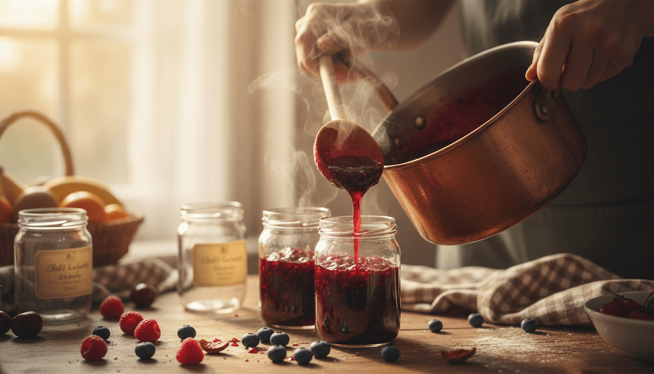 Préparation artisanale de confiture solidaire dans une cuisine associatives à Bordeaux